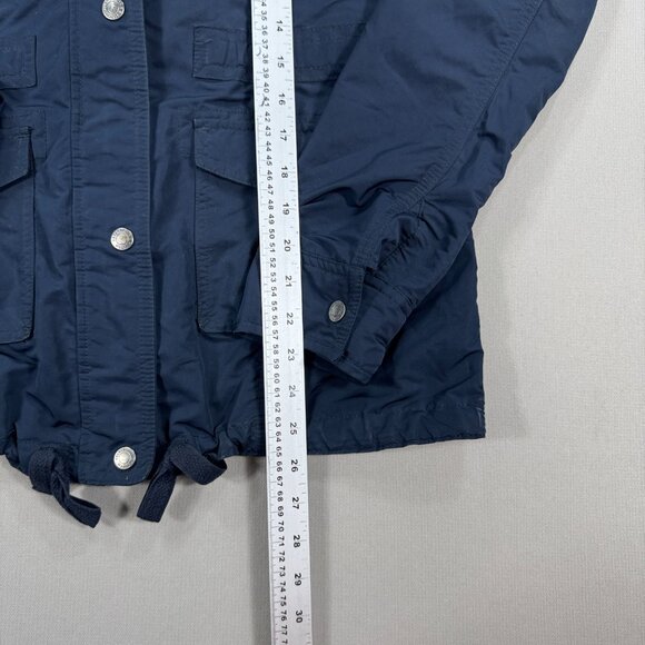 Abercrombie & Fitch Women's Jacket Hooded Size Small 4 Pocket's Zip and Snap - Picture 4 of 9